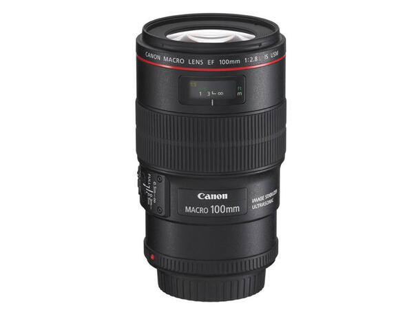 Canon EF 100mm f/2.8 L IS USM Macro Makroobjektiv med høy kvalitet